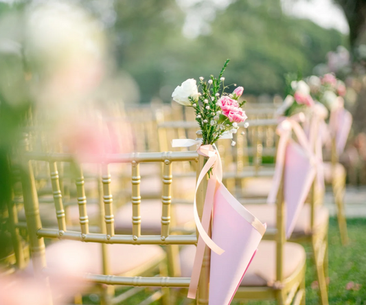 Wedding Chair Flowers - Premium
