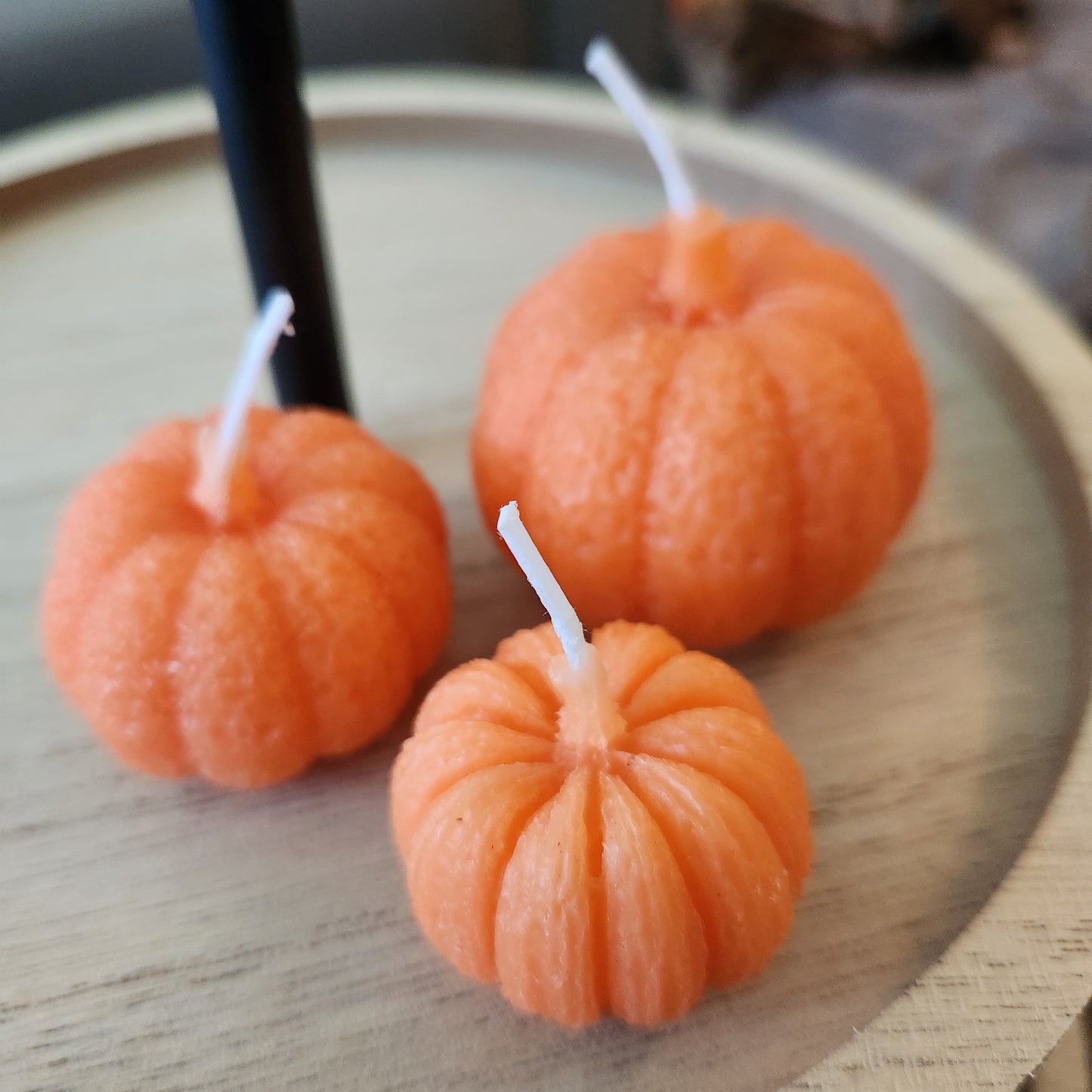 Mini Pumpkin Candle Decor Set (Orange)