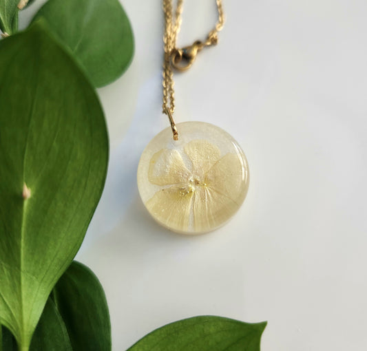 Preserved Floral Necklace - Phlox Circle