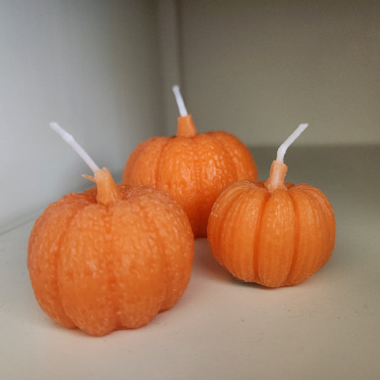 Mini Pumpkin Candle Decor Set (Orange)