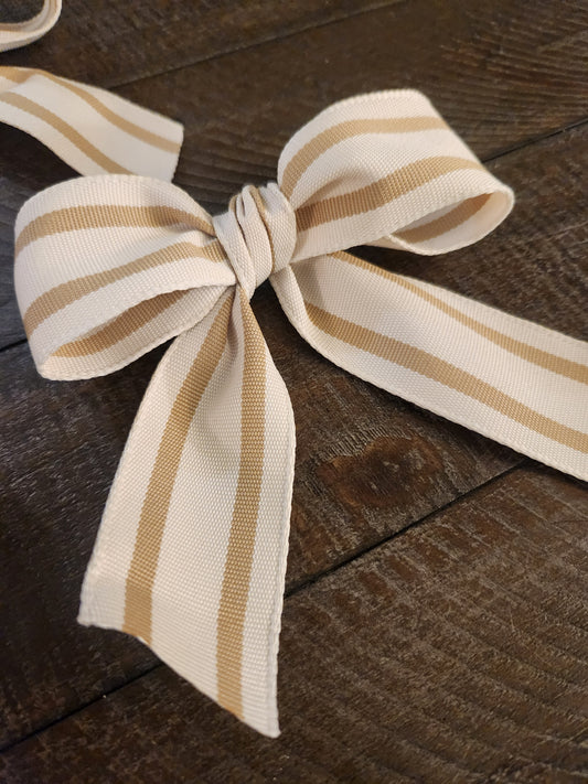 3 pack - White & Beige Bows