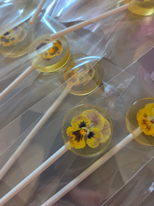Edible Flower Lollipops - Violas