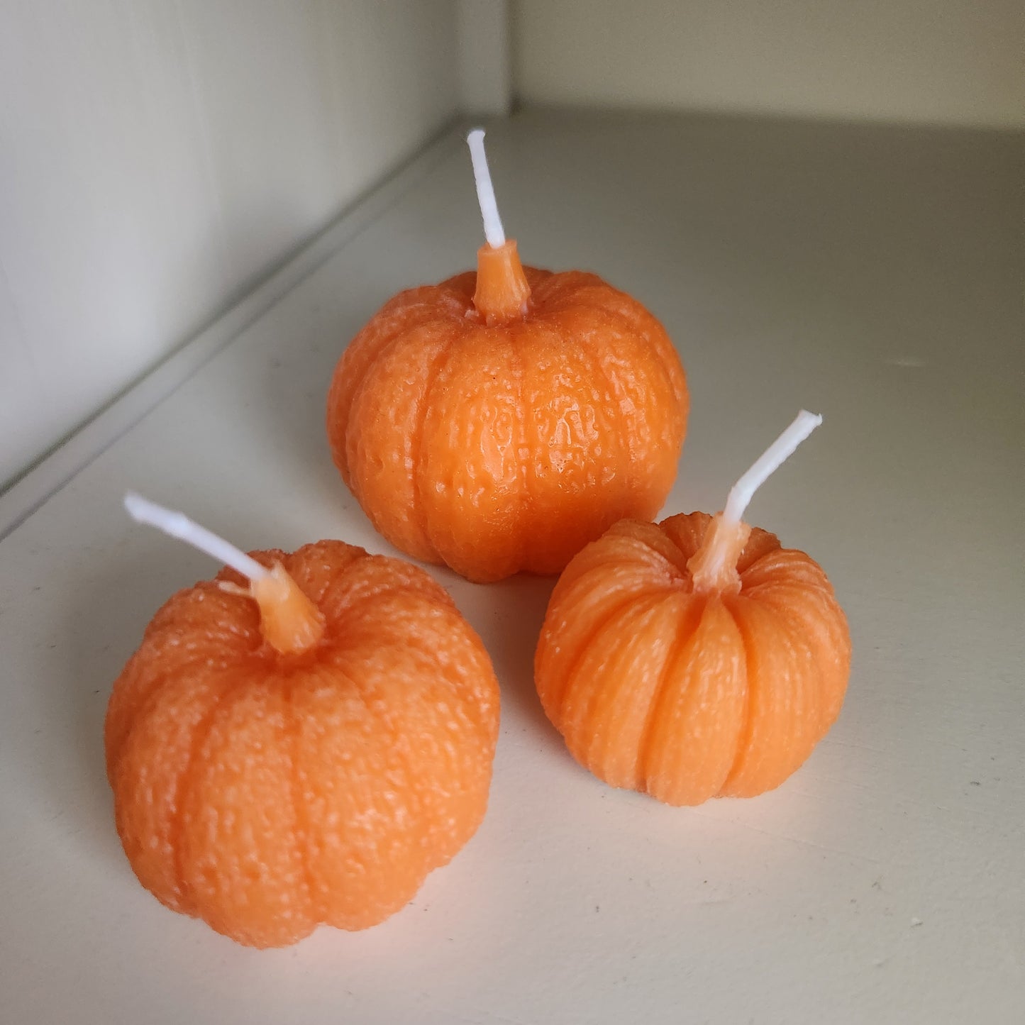 Mini Pumpkin Candle Decor Set (Orange)