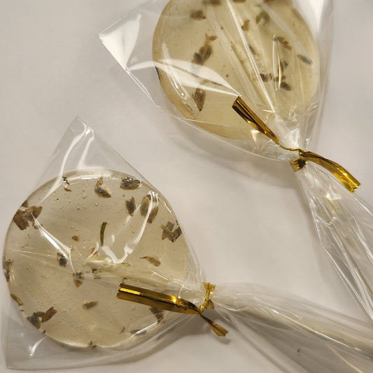 Lemon Lavender Lollipop Favors