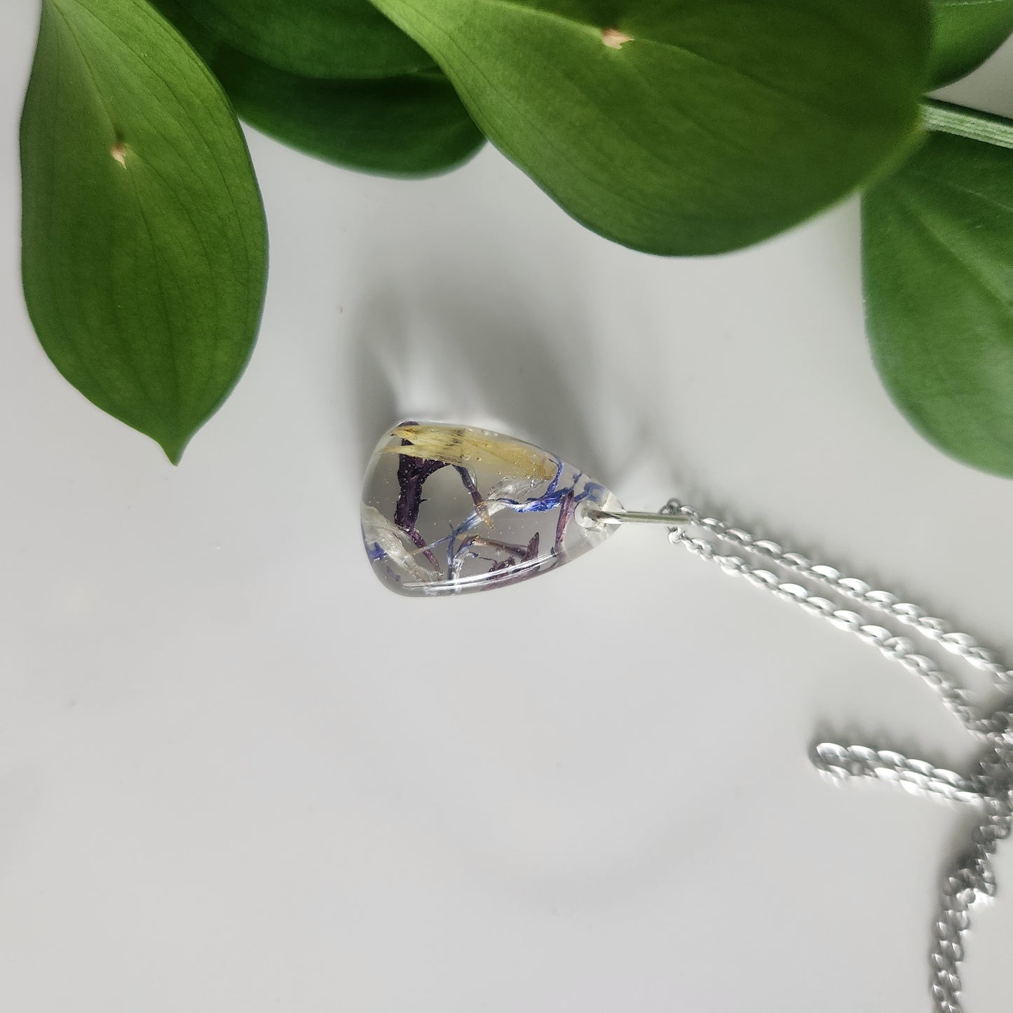 Preserved Floral Necklace - Teardrop Mix