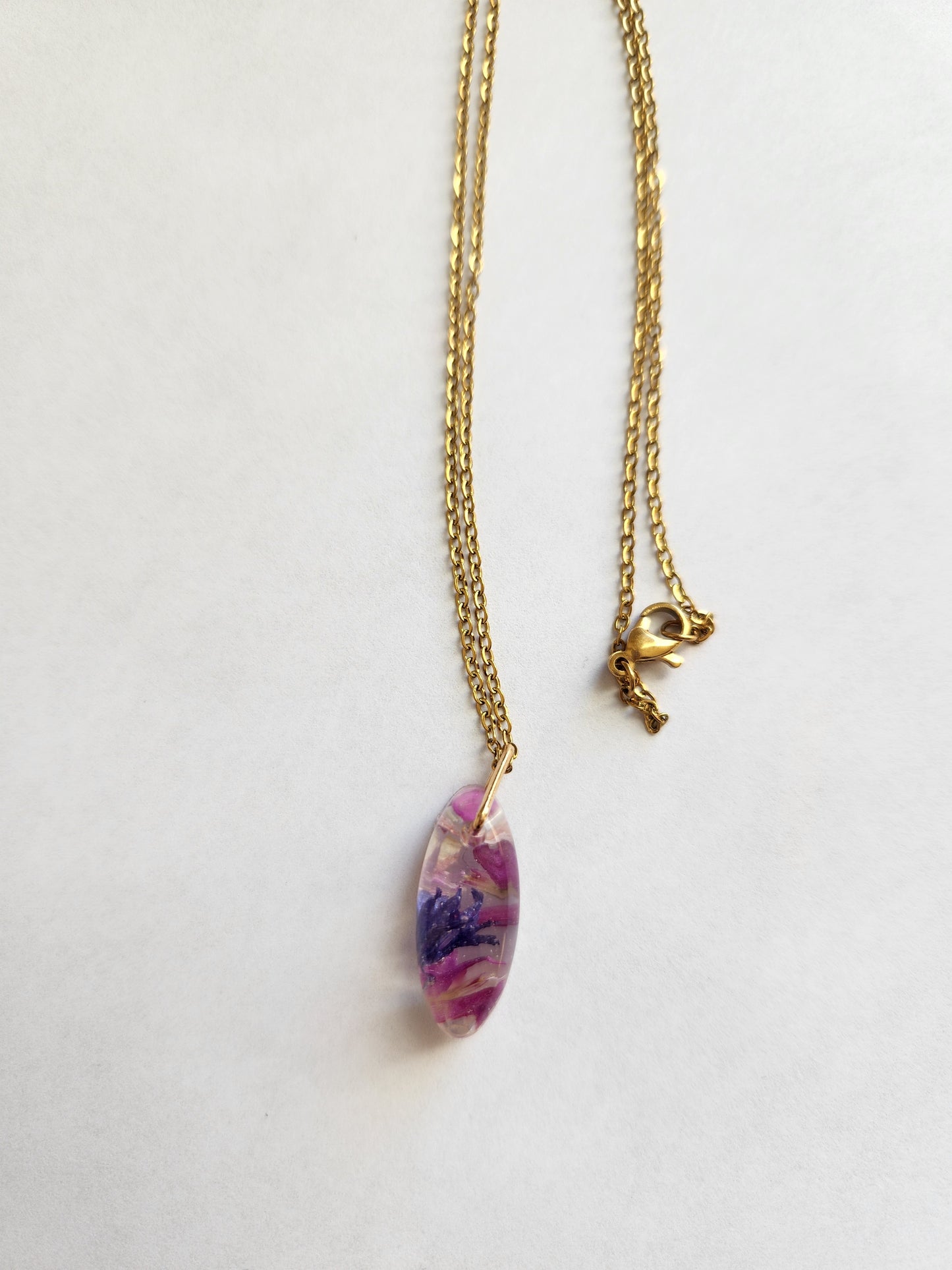 Pink + Pink 1" Oval Necklace