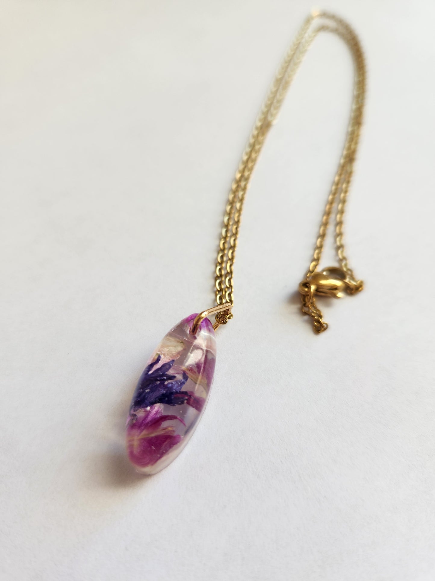 Pink + Pink 1" Oval Necklace