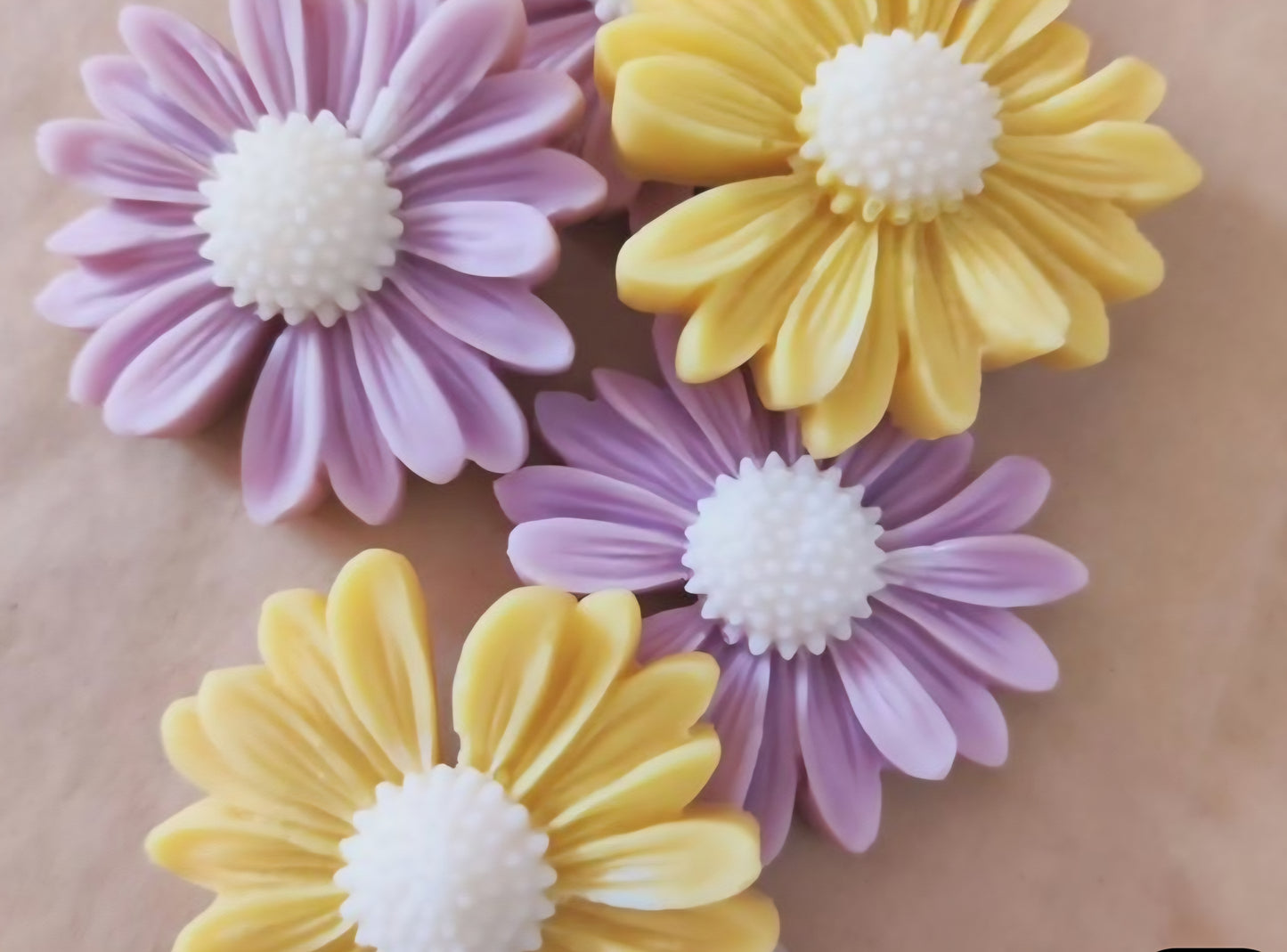 Custom Daisy Beeswax Candle Favors