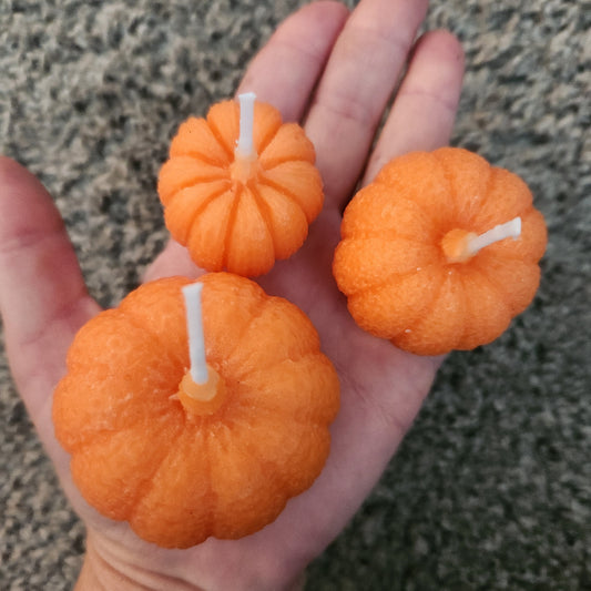 Mini Pumpkin Candle Decor Set (Orange)