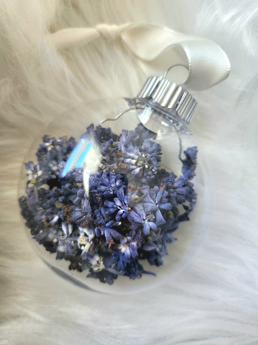 3" Plastic Christmas Ornament Flat Circle  - Salvia