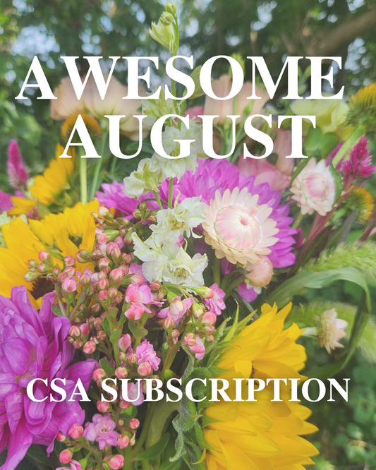 "Awesome August" Flower CSA Subscription