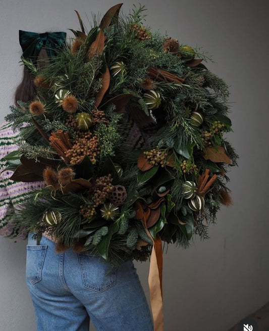 Gingerbread Home In The Woods Wreath