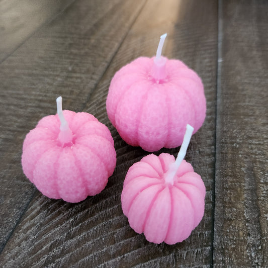 Mini Pumpkin Candle Decor Set (Pink)