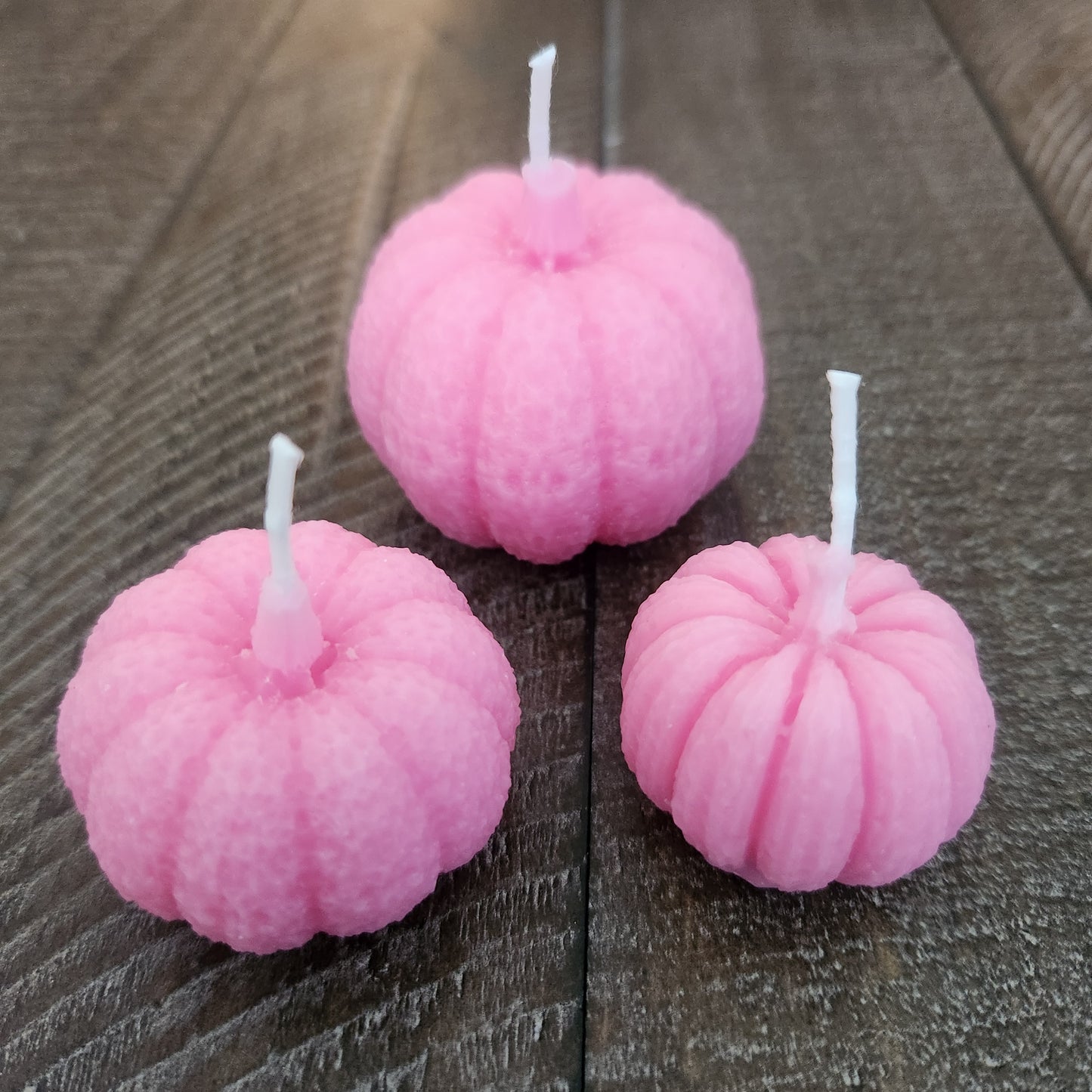 Mini Pumpkin Candle Decor Set (Pink)