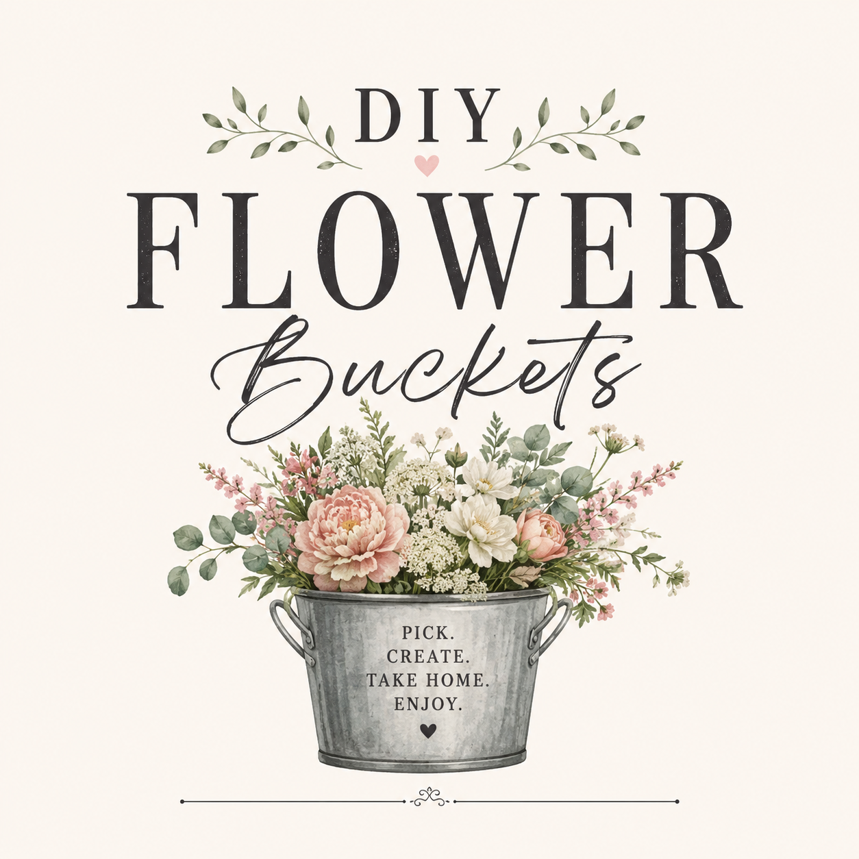 DIY Bulk Flower Pail - Farmers Choice