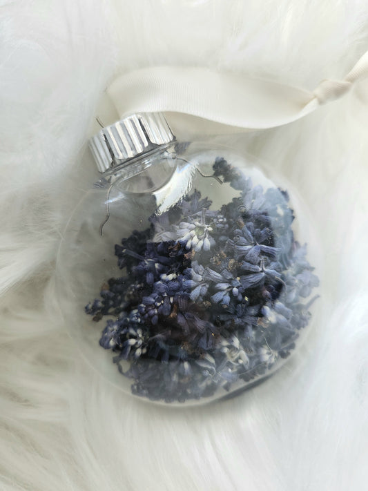 3" Plastic Christmas Ornament Flat Circle  - Salvia